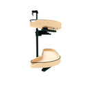 REV A SHELF : Two-Tier Craftsman Collection Maple Girasolo w/ Soft-Close and Black Accents for Right Opening/Blind Left Corner Cabinet - 12" Opening