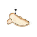 REV A SHELF : Two-Tier Craftsman Collection Maple Girasolo w/ Soft-Close and Black Accents for Left Opening/Blind Right Corner Cabinet - 15" Opening