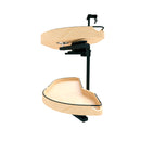 REV A SHELF : Two-Tier Craftsman Collection Maple Girasolo w/ Soft-Close and Black Accents for Left Opening/Blind Right Corner Cabinet - 15" Opening