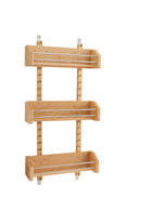 REV A SHELF : Wood Wall Cabinet Adjustable Spice Rack