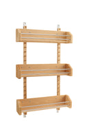 REV A SHELF : Wood Wall Cabinet Adjustable Spice Rack