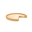REV A SHELF : 32" Craftsman Collection Solid Maple Kidney-Shaped Lazy Susan for Corner Base Cabinets w/ Swivel Bearing and Black Accents