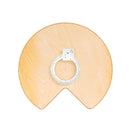 REV A SHELF : 32" Craftsman Collection Solid Maple Kidney-Shaped Lazy Susan for Corner Base Cabinets w/ Swivel Bearing and Black Accents