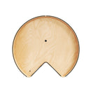 REV A SHELF : 32" Craftsman Collection Solid Maple Kidney-Shaped Lazy Susan for Corner Base Cabinets w/ Swivel Bearing and Black Accents