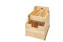 REV A SHELF : Wood Base Cabinet Cookware Pullout Organizer w/ Soft-Close