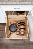 REV A SHELF : Wood Base Cabinet Cookware Pullout Organizer w/ Soft-Close