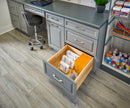 REV A SHELF : Wood Trim-to-Fit Drawer Peg Board Insert with Wooden Pegs