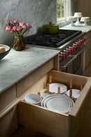 REV A SHELF : Wood Trim-to-Fit Drawer Peg Board Insert with Wooden Pegs