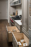 REV A SHELF : Wood Trim-to-Fit Drawer Peg Board Insert with Wooden Pegs