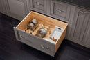 REV A SHELF : Wood Trim-to-Fit Drawer Peg Board Insert with Wooden Pegs
