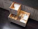 REV A SHELF : Wood Trim-to-Fit Drawer Peg Board Insert with Wooden Pegs