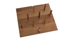 REV A SHELF : Walnut Trim-to-Fit Drawer Peg Board Insert with Wooden Pegs