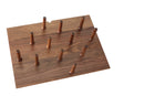 REV A SHELF : Walnut Trim-to-Fit Drawer Peg Board Insert with Wooden Pegs