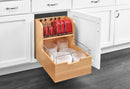 REV A SHELF : Wood Base Cabinet Food Storage Container Pullout Organizer w/ Soft-Close