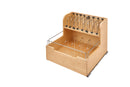 REV A SHELF : Wood Base Cabinet Food Storage Container Pullout Organizer w/ Soft-Close