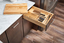 REV A SHELF : Wood Knife Organizer and Cutting Board Replacement Drawer System w/ Soft-Close