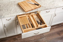 REV A SHELF : Wood Knife Organizer and Cutting Board Replacement Drawer System w/ Soft-Close