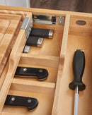 REV A SHELF : Wood Knife Organizer and Cutting Board Replacement Drawer System w/ Soft-Close