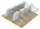 REV A SHELF : Maple OXO Drawer Insert Organizer for 24” Base Cabinet Deep Drawers