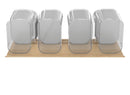 REV A SHELF : Maple OXO Drawer Insert Organizer for 24” Base Cabinet Deep Drawers