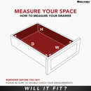 REV A SHELF : Maple OXO Drawer Insert Organizer for 24” Base Cabinet Deep Drawers