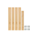 REV A SHELF : (4) 19-11/16” x 2-3/8” Wood Pilaster System Uprights - 2 Pilaster hdw kits