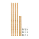 REV A SHELF : (4) 27-¼” x 7/8” Wood Pilaster System Uprights - 3 Pilaster hdw sets