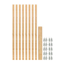 REV A SHELF : (8) stackable 27-¼” x 7/8” Wood Pilaster System Uprights - 5 Pilaster hdw sets