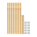 REV A SHELF : (8) stackable 27-¼” x 1-1/8” Wood Pilaster System Uprights - 5 Pilaster hdw sets