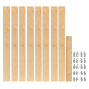 REV A SHELF : (8) stackable 27-¼” x 2-3/8” Wood Pilaster System Uprights- 5 Pilaster hdw sets