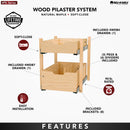 REV A SHELF : Natural Maple Pilaster Kit w/ BLUM Soft-Close for 18" Drawer/Door Base (1) Standard and (1) Tall Drawer Box, 19-11/16 x 1-1/8" Uprights