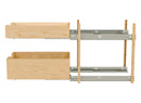 REV A SHELF : Natural Maple Pilaster Kit w/ BLUM Soft-Close for 18" Drawer/Door Base (1) Standard and (1) Tall Drawer Box, 19-11/16 x 1-1/8" Uprights