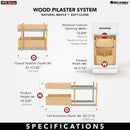 REV A SHELF : Natural Maple Pilaster Kit w/ BLUM Soft-Close for 18" Drawer/Door Base (1) Standard and (1) Tall Drawer Box, 19-11/16 x 1-1/8" Uprights