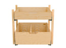 REV A SHELF : Natural Maple Pilaster Kit w/ BLUM Soft-Close for 24" Drawer/Door Base (1) Standard and (1) Tall Drawer Box, 19-11/16 x 1-1/8" Uprights