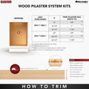REV A SHELF : Natural Maple Pilaster Kit w/ BLUM Soft-Close for 24" Drawer/Door Base (1) Standard and (1) Tall Drawer Box, 19-11/16 x 1-1/8" Uprights