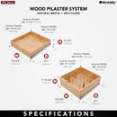 REV A SHELF : Natural Maple Pilaster Kit w/ BLUM Soft-Close for 24" Drawer/Door Base (1) Standard and (1) Tall Drawer Box, 19-11/16 x 1-1/8" Uprights