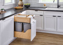 REV A SHELF : Natural Maple Paper Towel Drawer System w/ BLUM Soft-Close Slides for 18” Base Cabinets