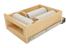 REV A SHELF : Natural Maple Paper Towel Drawer System w/ BLUM Soft-Close Slides for 18” Base Cabinets