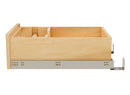 REV A SHELF : Natural Maple Paper Towel Drawer System w/ BLUM Soft-Close Slides for 18” Base Cabinets
