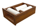 REV A SHELF : Walnut Paper Towel Drawer System w/o Slides for 18” Base Cabinets