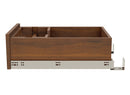 REV A SHELF : Walnut Paper Towel Drawer System w/ BLUM Soft-Close Slides for 18” Base Cabinets