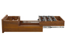 REV A SHELF : Walnut Paper Towel and Foil Wrap Tiered Drawer System w/o Slides for 18” Base Cabinets