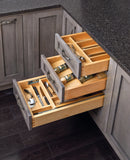 REV A SHELF : Wood Trim-to-Fit Spice Drawer Insert Organizer