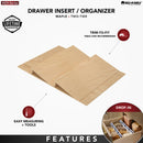 REV A SHELF : Tall Wood Spice Drawer Insert - 18" Cabinet