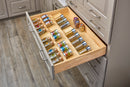 REV A SHELF : Wood Trim-to-Fit Spice Drawer Insert Organizer