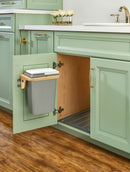 REV A SHELF : Wood Vanity Cabinet Door Mount Waste Container