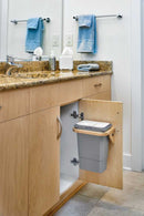 REV A SHELF : Wood Vanity Cabinet Door Mount Waste Container