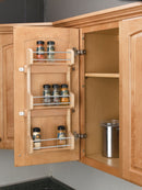 REV A SHELF : Wood Wall Cabinet Spice Rack Organizer