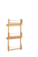 REV A SHELF : Wood Wall Cabinet Spice Rack Organizer