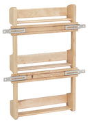REV A SHELF : Wood Wall Cabinet Spice Rack Organizer